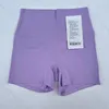 Shorts Women Lu Strort Shorts Hotty Caldo rapido traspirato con collant con allenamento a vita alta e traspira