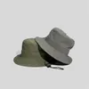 Breda randhattar hink japansk camping snabbtorkande dubbelsidig vävd fiskare hatt sommar utomhus vindtäta hinkar 24323