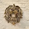 Rzeźby rzadko znajdź duży lwa na ścianie sztuki rzeźba