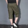 men's Summer Cargo Short Pants 3/4 Length Straight Loose Baggy Short Boardshort Male Clothing Hip Hop Short Plus Size S-5XL c7Zu#