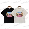 T-shirts pour hommes 24SS Anime Cartoon Lettre Impression T-shirt Hommes Femmes Taille de l'UE 100% Coton Top Ts High Strt Summer Bermudas T240325