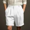 Shorts pour hommes Hommes Summer Beach Casual Jambe large Coupe ample avec ceinture élastique Costume à glissière