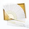 25pcs Personalized Engraved Silk Hand Fan Wedding Fold Fan Vintage Fans Customized Wedding Favor 240323