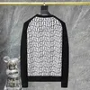 メンズセーター高品質のコントラストレタープリントセーターメン用ストートウェアカジュアルニット衣類秋のプリントクニットセーター