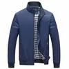 2021 Printemps et automne Nouveaux hommes Fi Casual Solid Color Slim Fit Bomber Jacket Hommes de haute qualité Sport Manteau Taille M-5XL c9Ft #