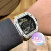 Uhren Armbanduhr Designer Luxus Herren Mechanik Uhren Armbanduhr Carbon Fiber Light Hollow Technology Herren Automatik Mecha