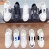 2024 Ny modedesigner White Blue Band Casual Shoes for Men and Women Breattable Tryckta tryckta mångsidiga casualskor DD0318H 35-45 2