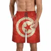 Mäns Tunisia Flag Tunisians fans Beach Pants Shorts Surfing M-2XL Polyester SwimeWear Running M5UU#