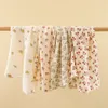 New 3Pcs Ultra Soft Cotton Cute Printed Boy Girl Absorbent Bath Blanket Newborn Comfortable Swaddle For Baby