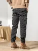 Nieuwe Multi-Zakken Winter Cargo Broek Mannen Fleece Voering Dikke Warme Slim Fit Joggers Streetwear Casual Cott Thermische Broek H05w #