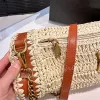 2024 KVINNA STRAW STRACH PAGS Designer Bag Pillow Shoulder Bags Fashion Chain Purse Medium Size Gold Letter 5A