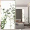 Films Privacy Window Film Anti UV Blocking Heat Control Static Cling Frosted Bamboo Decorative Windows Glass Sticker for Home
