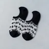 Vrouwen Sokken 5 Pairs Zachte Zijde Dunne Transparante Enkel Ademend Effen Onzichtbare Vrouw Sok Kawaii Zomer Dot No Show Socken