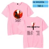 T-shirt Homme mode fille en rouge chanteur T-shirt hommes été décontracté Homme T-shirt Hipster Hip-hop T-shirt Homme Streetwear