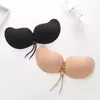 BHs Damen unsichtbarer Push-up-BH rückenfrei trägerlos nahtloser Frontverschluss Bralette Unterwäsche selbstklebendes Silikon klebrig