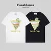 Camiseta de diseñador para hombre Camisetas casuales Casablanca Verano Casablanca Estampado de frutas tropicales Camiseta de manga corta P2TT