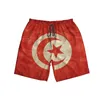 Mäns Tunisia Flag Tunisians fans Beach Pants Shorts Surfing M-2XL Polyester SwimeWear Running M5UU#