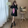 New Embroidered Chinese Style for Women in Spring Autumn 2024, New High-end, Loose Fitting, Stylish, and Age Reducing Casual Dress