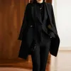 2024 neuestes Modell Frauen Formale Geschäftsberichte hochwertiger Stoff Herumn Winter Professionelle Büroarbeit tragen Hosenanzüge Blazer Hosen Set 240127