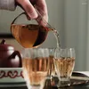 Kupalar Japon tarzı açık ısıya dayanıklı cam cha hai çay sürahi fuar fincan kungfu set aksesuarlar çayware