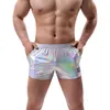 Homens Casual Shorts Bling Brzing Pocket Summer Boxershorts Sports Jogging Fitn Mini Trunks Swimwear Elastic Running Sweatpant p6nb #