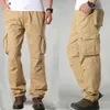 Pantalon cargo Hommes Cott Streetwear Armée Multi Poches Pantalon Pantal Homme Mens Outwear Pantalon de survêtement Pantalon tactique militaire 44 Q3kR #