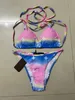 Klasyczne bikini scenografie designerskie stroje kąpielowe Kobiety kąpielowe z literami strojów kąpielowych bikini mody letni wakacje na plażę w stylu bikini rozmiar s-xl #ll2020