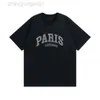 Desginer Balanciaganess T-Shirt Baleciaga High Edition Paris 2023 Sommer Neu B Home Front Print Paris Brief Lose Kurzarm T-Shirt Unisex