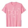 Molécula de cafeína Engraçado Amante de Café Café Fórmula Química T-Shirt Cott Top Camisetas Para Homens Tops Apertados Camisas Coups K6f3 #