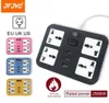 Prises d'alimentation intelligentes JFJVC EU UK US Plug Strip Prises électriques universelles Ports USB Filtre réseau de charge rapide 18M Extension de voyage 5406650