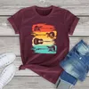 pure Cott Vintage Guitar Tshirts Women Clothing Music Band Guitarist Womens T-Shirts Soft Fi Ladies Tops Mens Tees G4QN#