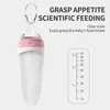 Oberni Silicone Feeding Baby Food Fruit Feeder Squeeze Soft Nipple Rice Cereal Bottle Spoon setBlue 240314