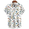 Men's Casual Shirts Unique Sexy Shirt Summer Fashion Street Short Sleeve Blouse Top Oversized Tee Men Clothing 2024 5xl Blouses