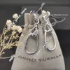 21SS DY DESGINER DAVID YURMA JEWLRY 최고의 품질 이어링 단순하고 우아한 인기있는 꼬인 로프 패션 링 David Earring Punk Jewelry Band Fashion David 804