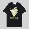 T-shirt da uomo di design T-shirt casual Casablanca trendy nuovissima T-shirt a maniche corte con stampa di frutta tropicale estiva Casablanca Q6XF