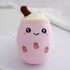 Süt Çay Peluş Bebek Oyuncak Kawaii Meyve Süt Çay Kupası Yastık Yumuşak Dolgulu Peluş Peluş Oyuncak Anahtarlık Sırt Çantası Kolye Oyuncaklar Hediye