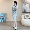 High End Casual Suit for Women in Spring Autumn 2023, New Fashionable and Slimming Fashion Hoodies, High Waisted Skirts, Dresses