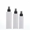 Storage Bottles 20Pcs Travel Spray Refillable Plastic Black Pump Cosmetic Packaging 100ml 150ml 200ml PET White Empty Toner Bottle