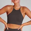 Yoga Outfit Crop Top Colete Sem Costura Correndo Ginásio Feminino Roupas Esportivas Sólidas Treino Fitness Sutiã para Mulheres