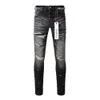 Purple Brand Jeans American High Street Black Hole Patch 9018