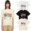 Heren T-shirts Nieuwe mode Strand kokosnoot trs Brief Print T-shirt Mannen Paar stijl Oversized Katoen casual Top Ts mannen Kleding T240325