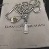 337 DY Twisted Vintage band ontwerper David Yurma ketting sieraden voor vrouwen mannen met diamant Sterling zilveren zonnebloem luxe vergulding verloving edelsteen cadeau