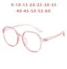 100 150 a 600 Myopes ovais fofos Lunettes Student de moda menos dique dioptáculos Spectacles BlackPinkTransparent Frame Sunglasse8823808