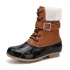 Boots Womens Snow Winter Keep Warm Ladies Duck Waterproof Non-halp gummi regnskor Kvinnligt mode