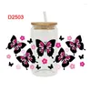 Window Stickers Diy Cartoon Butterfly UV DTF Transfer Sticker For The 16oz Libbey Glasses Wraps Bottles Cup Waterproof D2502