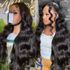 Perruque Lace Frontal Wig Body Wave brésilienne Remy transparente HD, 30 34 pouces, perruque Lace Closure Wig ondulée, densité 250, 13x6, pour femmes