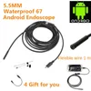 5.5 ملم عالي الدقة مقاومة للماء Android الهاتف المحمول كمبيوتر USB Endoscope Video Industrial Care Car Carbovis 1M