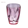 Gobelets verres à boire en acrylique incassable en plastique vin Champagne tasse d'eau incassable pour Bar 6XDD