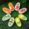 Girls Cute Slippers Kids Fruit Strawberry Home Slippers Non-Slip Indoor Bathroom Parents And Children Shoes Summer Outdoor Shoes 240311