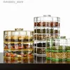 Food Jars Canisters Multi layer dried fruit box candy box partition food storage tank with lid stackable fruit tray kitchen sake dispenserL24326